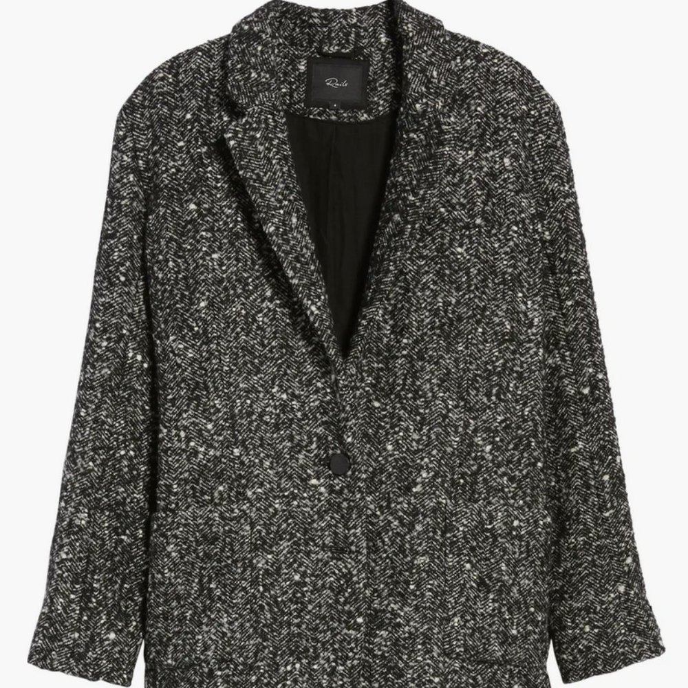 RAILS Bradford Blazer In Black Marble